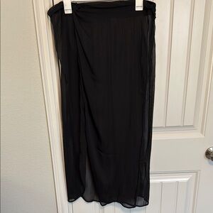 Black Sheer Swim Cover Up size XL